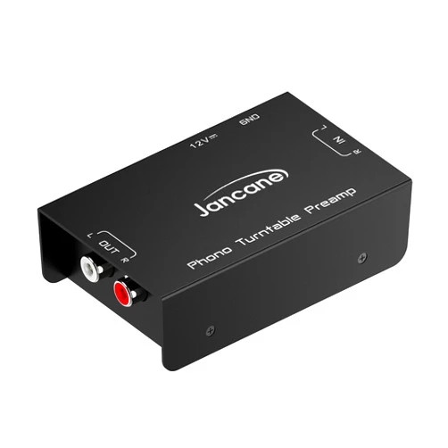 Cotsoco Phono Turntable Preamp, Phonograph Preamplifier with RCA Input, RCA/TRS Output, Phono Preamp for Turntable Record Play with 12 Volt DC Adapter
