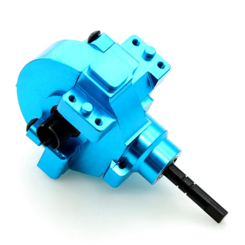 Dantenron 1/10 RC Electric Car Rear Drive Diff Gear Box Assembly Set Upgraded Parts Compatible with 1:10 Car HSP Redcat Himoto Volcano EPX 94106 94107 94108 94111 94123 (Blue)