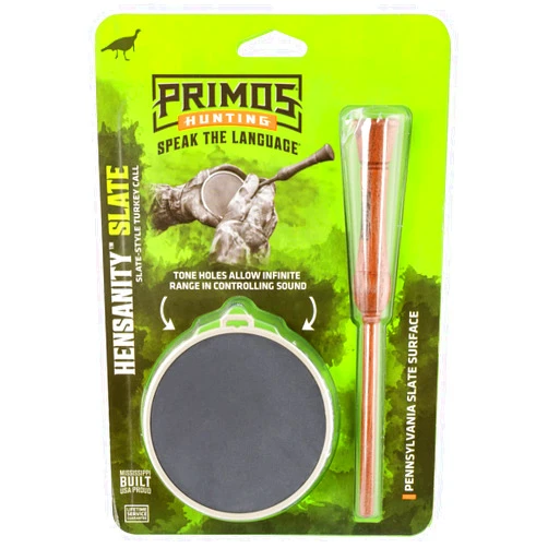 Primos Hunting Primos Hensanity Molded Slate Turkey Pot Call, Slate Surface with One-Piece Striker Turkey Call PS298