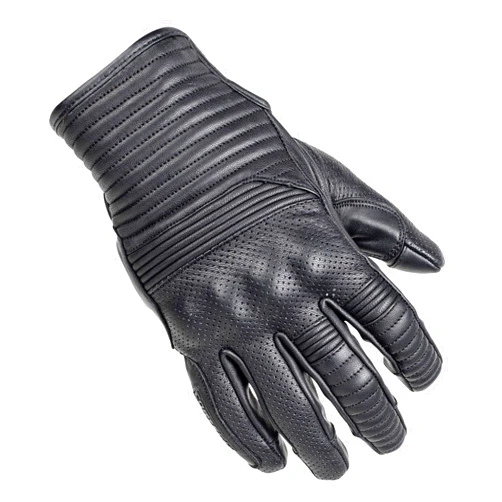 cortech The Bully Ventilated Leather Short Cuff Gloves with Knuckle Protection