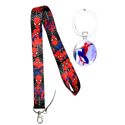 Nifaoning Anime Lanyard with Wristlet Keychain Anime Theme Classic Movie Lanyards for Kids Teens Keychain Accessories