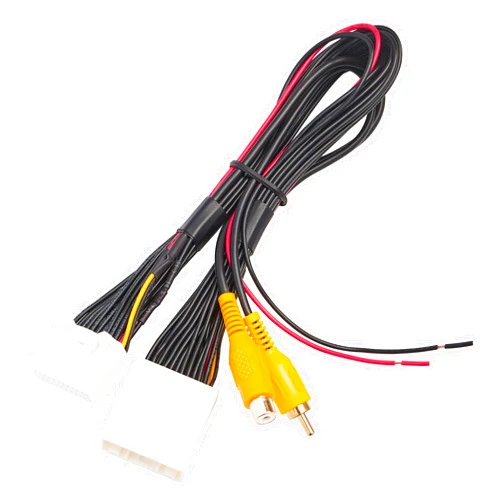 RED WOLF 24 PINS Backup Camera T-Harness for 2014-2019 Toyota 4Runner Tacoma Highlander Sienna Add on Aftermarket Reverse Camera to Factory OEM Stereo Display Navigation