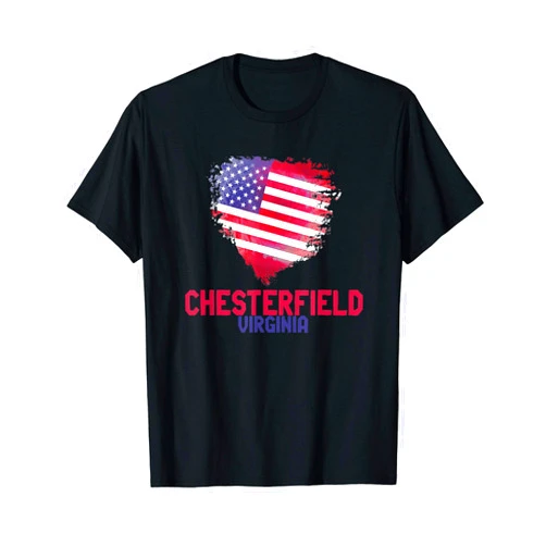 Chesterfield City Flag Everest Pro Designs Chesterfield City Virginia Vintage Style