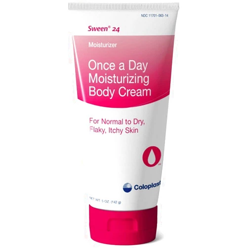 Coloplast Sween 24 Unscented Cream: 5 oz Moisturizing Body Lotion for All Skin Types - Paraben & Alcohol Free