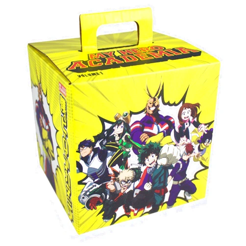 Toynk My Hero Academia LookSee Mystery Gift Box | Includes 5 Official Boku No Hero Collectibles | Includes Wall Art, Enamel Pin, & More | All Might Yellow Edition | Collect All 4