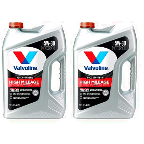 Valvoline Full Synthetic High Mileage with MaxLife Technology SAE 5W-30 Motor Oil 5 QT (Pack of 2)