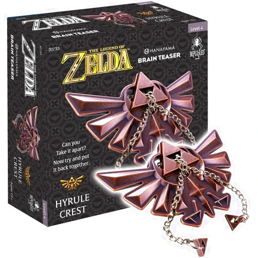Hanayama BePuzzled | Legend of Zelda Hyrule Crest Hanayama Brain Teaser, Mensa Rated Level 4, for Ages 12 and Up