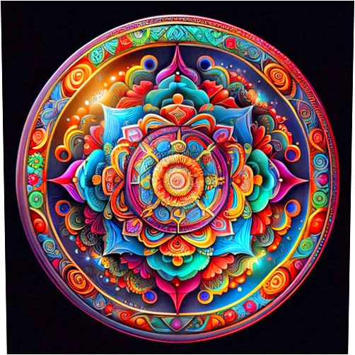 Stalente Diamond Painting Kits for Adults, 5D DIY Diamond Art Kits for Beginners Round Full Drill Diamond Painting for Home Wall Decoration Gift 12×12inch, Mandala