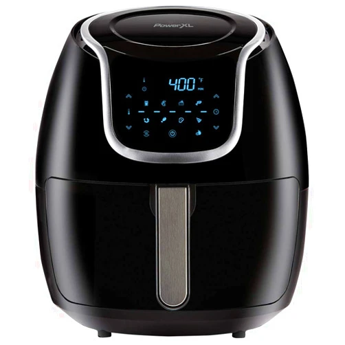 PowerXL Air Fryer Vortex - Multi Cooker with Roast, Bake, Food Dehydrator, Reheat Non Stick Coated Basket, Cookbook (5 QT, Black) 5 QT Black