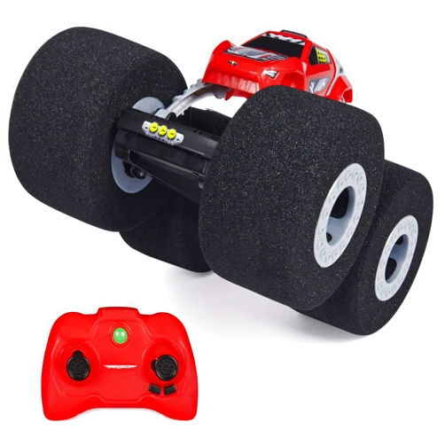 Spin Master Air Hogs Super Soft, Stunt Shot Indoor Remote Control Stunt Vehicle with Soft Wheels, for Kids Aged 5 and up