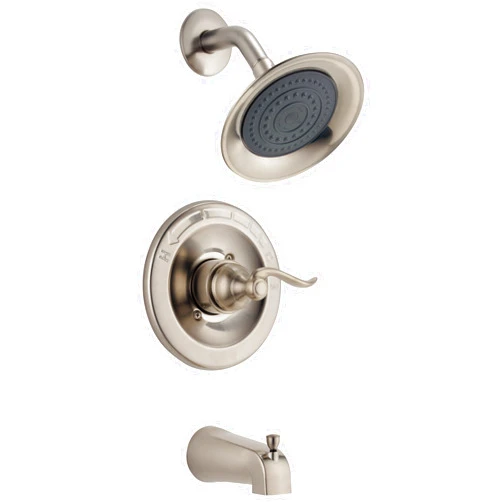 DELTA BT14496-SS Windemere Function Trim Kit with Single-Spray Head Tub & Shower, Without Rough, Stainless