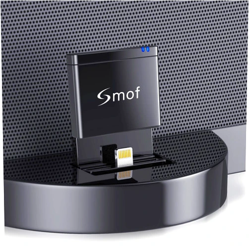 Smof 8 Pin Bluetooth Adapter Receiver,Wireless Bluetooth for iPod iPhone Music Docking Stations,Bluetooth Adapter for Old Speakers Link iPhone/Android(Not Suitable for Cars)