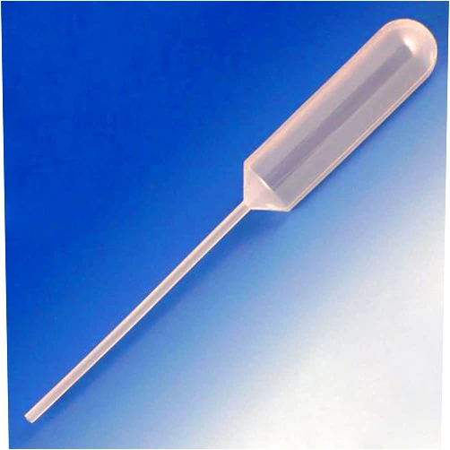 Globe Scientific 138040-S01 Transfer Pipet, General Purpose, Sterile, Individually Wrapped, LDPE, 1.2mL Capacity, 65mm Length, Pack of 500