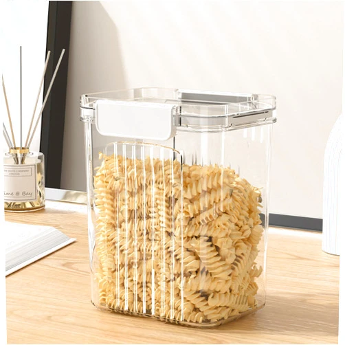 Ayfes Household food square kitchen sealed jar plastic refrigerator fresh dried fruit snack sealed grain jar storage box