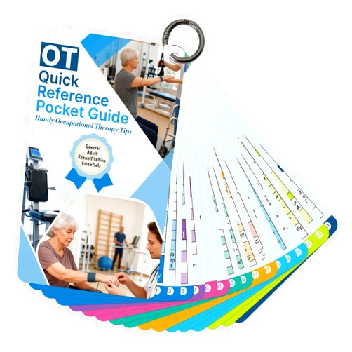 OCQOTAT Occupational Therapy Reference Set -General Adult Rehab Quick Pocket Guide, Occupational Therapy Tools Must-Have Gifts for Therapist,Students 3