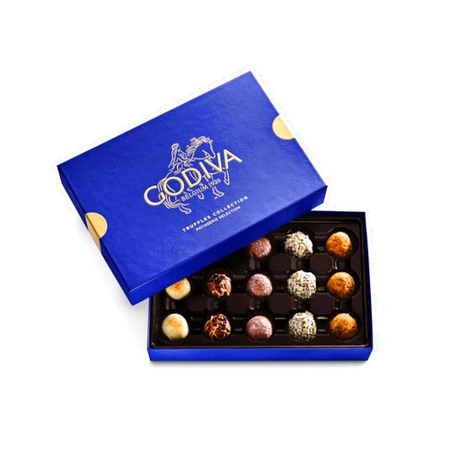 Godiva Chocolatier Godiva Patisserie Chocolate Truffle Gift Box, Belgian Dessert Chocolates with Ganache Center, Gourmet Gift for Birthdays, Holidays, Kosher, 15 Pc