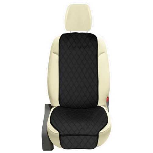 FH Group Car Seat Cover Cushion - (Pack of 1) Seat Covers for Cars Trucks SUV, Neosupreme Car Seat Cushions, Waterproof Car Seat Cover Cushion, Universal Fit Car Seat protector Front Set Black