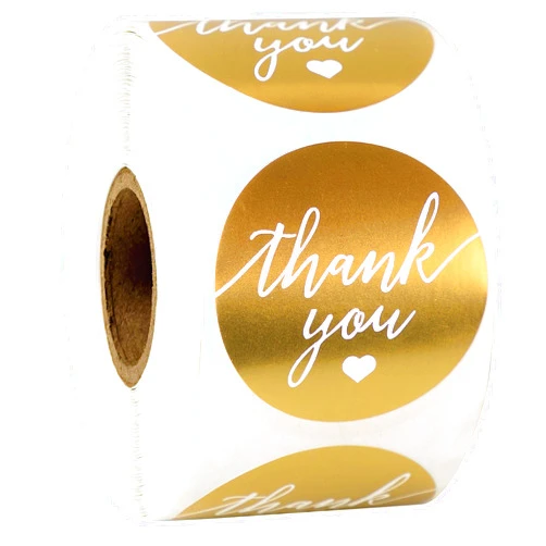 easykart labels 500 Thank You Label Sticker 1.5