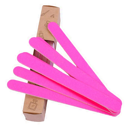 Bettereal Wood Nail Files Double Sided Emery Boards 100 180 Grit Nail Care 10 PCS