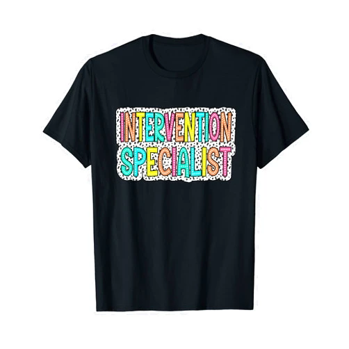 Dalmatian Dots Intervention Specialist Tee Intervention Specialist SPED Special Education Teacher T-Shirt