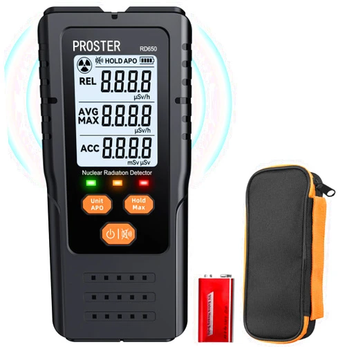 Proster Portable Geiger Counter - Nuclear Detector with 2.4