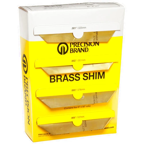 Precision Brand Small Parts-17560 260 Brass Sheet, Unpolished (Mill) Finish, Half Hard Temper, 0.001-0.015