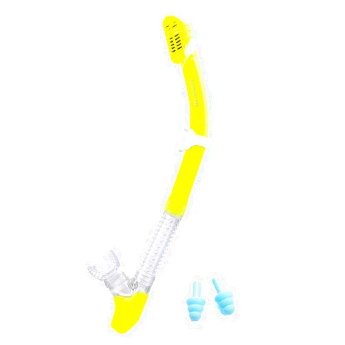 Supertrip Dry Snorkel Adult, Scuba Diving with Splash Guard and Top Valve, Freediving Snorkeling Swimming Snorkel for Adults Youth