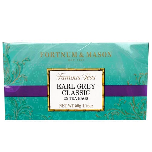 Fortnum & Mason Fortnum and Mason British Tea. Earl Grey Classic 25 Count Tea Bags (1 Pack) USA