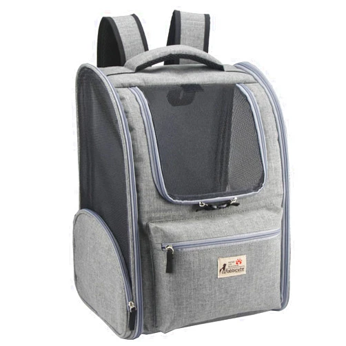 RABBICUTE Pet Dog Carrier Backpack Adjustable Breathable Front Pack Head Out Design Puppy Cat Dog Backpack for Dogs Padded Shoulder Bag for Travelling Hiking Camping Outdoor Trip, Weight to 18lbs