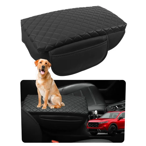 SDPVorn Center Console Cover for Honda CRV 2023-2025 Console Cover Armrest Cover Arm Rest Cushion Padding with Pockets for 2023 2024 2025 CRV Hybrid Accessories