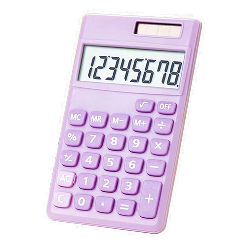Seaciyan Basic Calculator, Desktop Cute Pocket Size Mini Calculators for School, Office, Home (Purple)