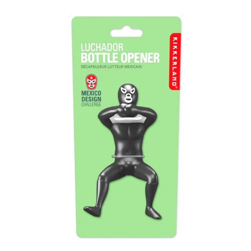Kikkerland Luchador Bottle Opener, Colors may vary and Styles