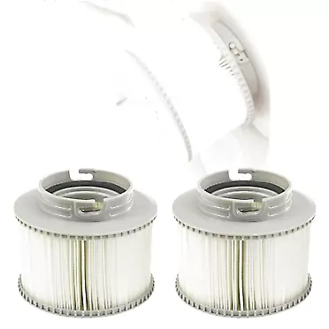 FCOUIID Pool Filter Replacement Cartridge, for MSpa FD2089, Inflatable Swimming Winter Hot Tub Spa Strainer Accessories (2 Pcs)