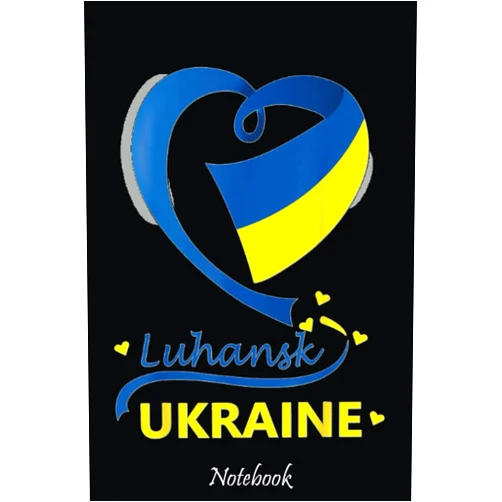 By Brenna Thompson (Author) Luhansk Ukraine National Flag Heart Emblem Crest Notebook: Stand With Ukraine Ukrainian Flag Support Composition Notebook For Peace & Solidarity Demonstration, Stop Wars, ... 6