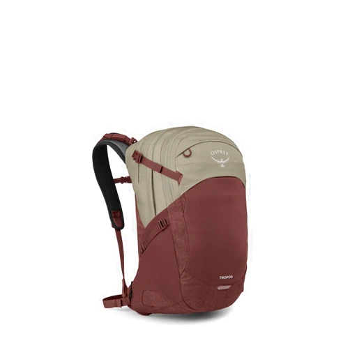 Osprey Tropos Laptop Backpack, Sawdust Tan/Raisin Red