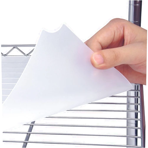 Slendor Wire Shelf Liner Value Pack of 5 Heavy Duty Waterproof Non-Adhesive Industrial Strength Plastic Mats for Tier Shelving Unit, 14 x 24 Inch Clear
