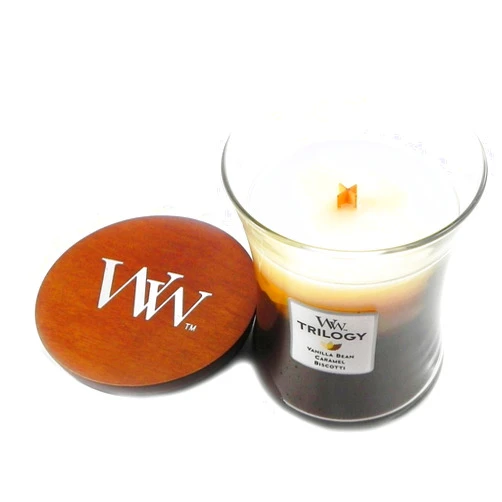 WoodWick Café Sweets Medium Hourglass Trilogy Candle, 9.7 oz.