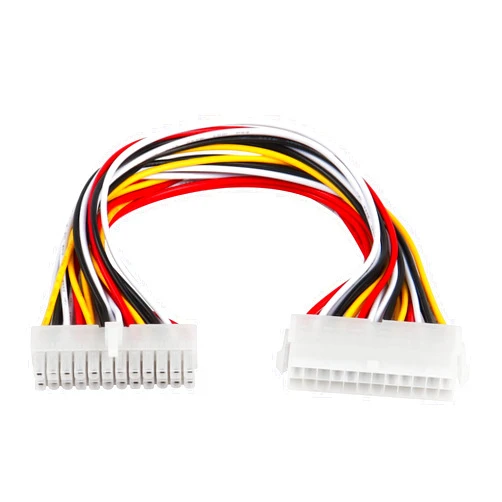 CERRXIAN 30cm ATX 24 Pin Motherboard Power Supply Extension Cable, 18AWG PSU ATX 24 Pin Male to 24 Pin Female Extender Power Cable for CPU Motherboard Computer(24-24)