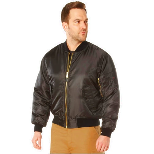 Rothco MA-1 Flight Jacket – Iconic Bomber Style Cold Weather Coat Windbreaker