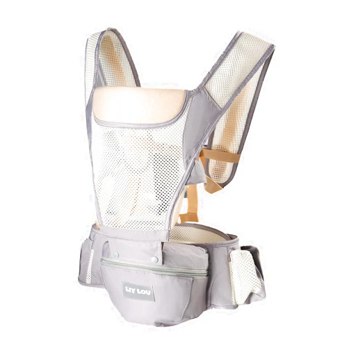 LiyLou Baby Carrier Adjustable Newborn to Toddler 6-in-1 Detachable Hip Seat Carrier with Breathable & Wider Support, Baby Gear Pockets, Ergonomic Design for Dad - Infant Carrier 25-60 lbs