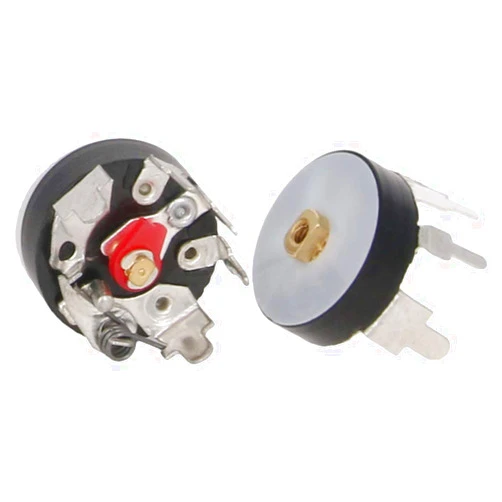 Fielect 20Pcs Potentiometer 10K Ohm 3 Pins Adjustment Carbon Film Dial Wheel Potentiometer with On/Off Switch for Audio Volume Control RV 12MM B103