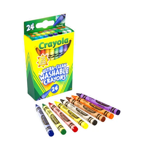 Crayola Washable Crayons, School Supplies, 24 Count
