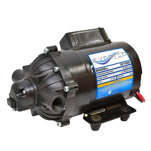 Everflo EF7000-BOX 7.0 GPM 12V Diaphragm Pump (Pack of 2)