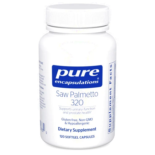 Pure Encapsulations Saw Palmetto 320 - Fatty Acids & Other Essential Nutrients to Support Metabolism & Urinary Function - with Saw Palmetto Extract - 120 Softgel Capsules