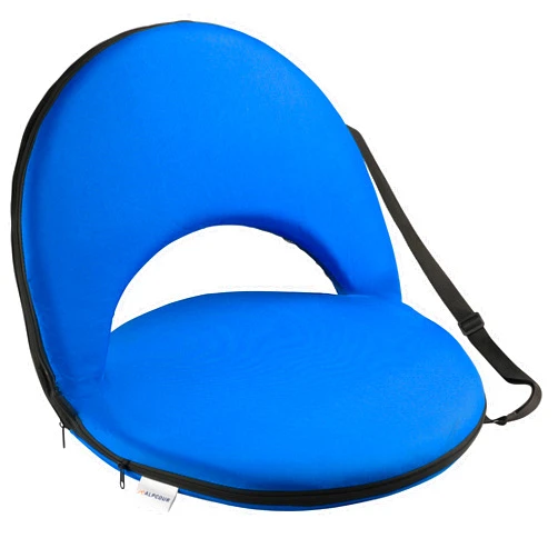 Alpcour Folding Stadium Seat – Deluxe Outdoor Camping Reclining Waterproof Cushion Chair for Bleachers – Best 6-Position Back Support Picnic Bleacher Seats w/Extra Thick Padding for Support & Comfort