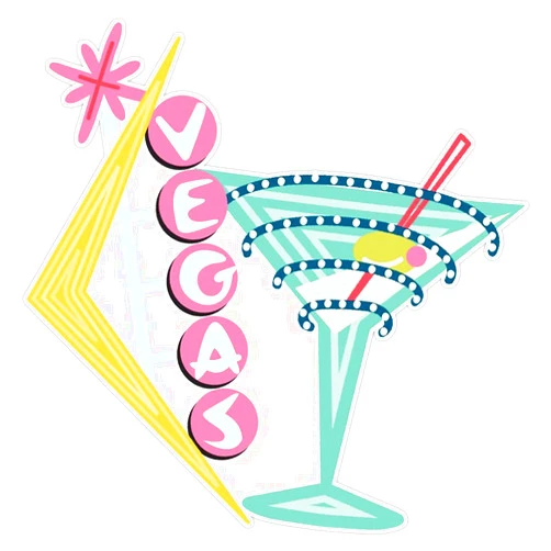 VHV Viva Las Vegas Sticker Vinyl Waterproof Sticker Decal Car Laptop Wall Window Bumper Sticker 5