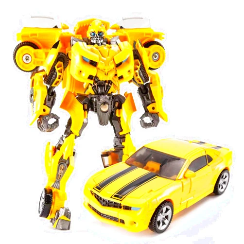 XAGVHIM Deformed Car Robot Toy, 7-inches Bumblebee Collectible Action Figures, Alloy Deformation Portable Robot Toy Model, Manual Transformed into Toy for Fans(F)