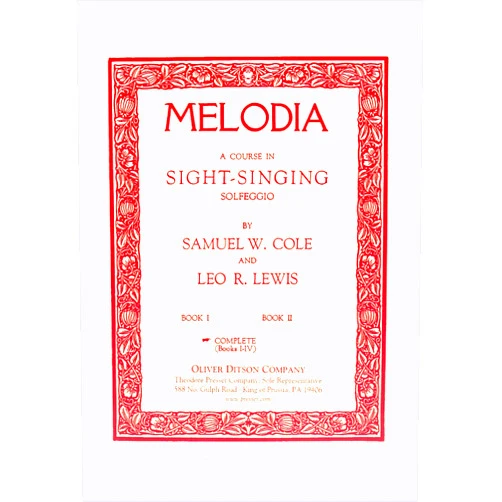 Samuel W Cole,Leo R Lewis Melodia Complete