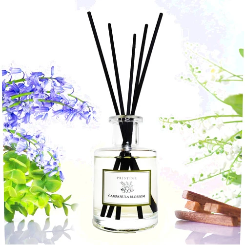 PRISTINE Campanula Blossom/Inspired by Hotel Duke Reed Diffuser for Home | Fresh Blend of Bluebell, Hyacinth, Cloves Reed Diffuser Set, Oil & Reed Diffuser Sticks Home & Office Decor | Fragrance Gift