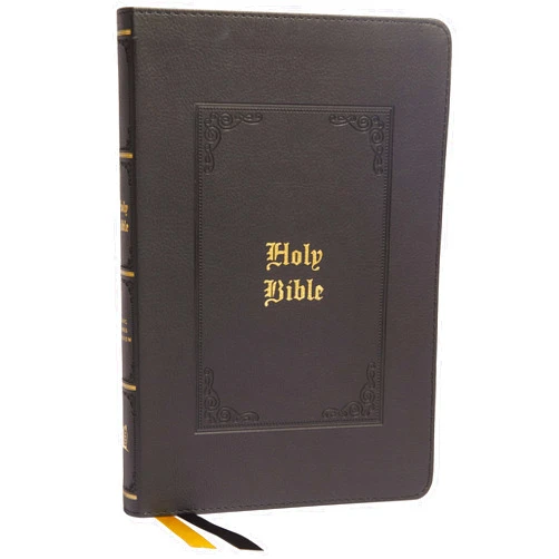 By Thomas Nelson (Author) KJV Holy Bible: Large Print Thinline, Black Leathersoft, Red Letter, Comfort Print: King James Version (Vintage)
